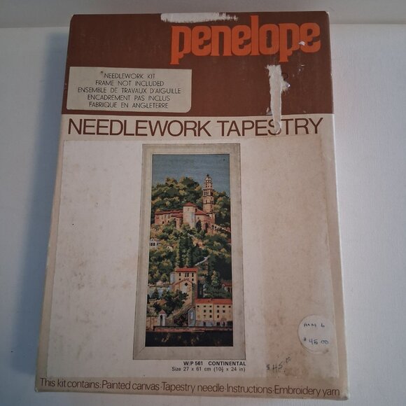 Vintage Penelope Needlework Kit Continental Design W/P 561 10 3/4 x 24" - Picture 3 of 4